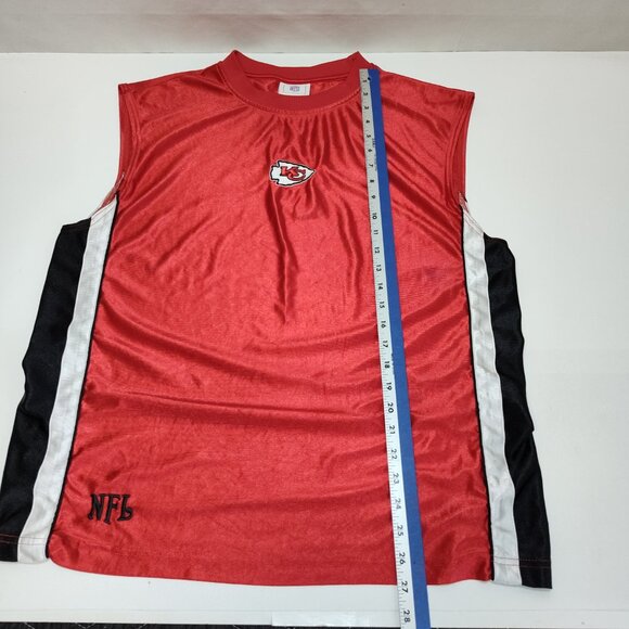 NFL Kansas City Chiefs Sleeveless Tank Top Embordered Logo NFL Chest 44" Measure - Picture 6 of 7